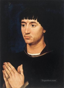 Díptico retrato del ala derecha Jean de Gros Rogier van der Weyden Pinturas al óleo